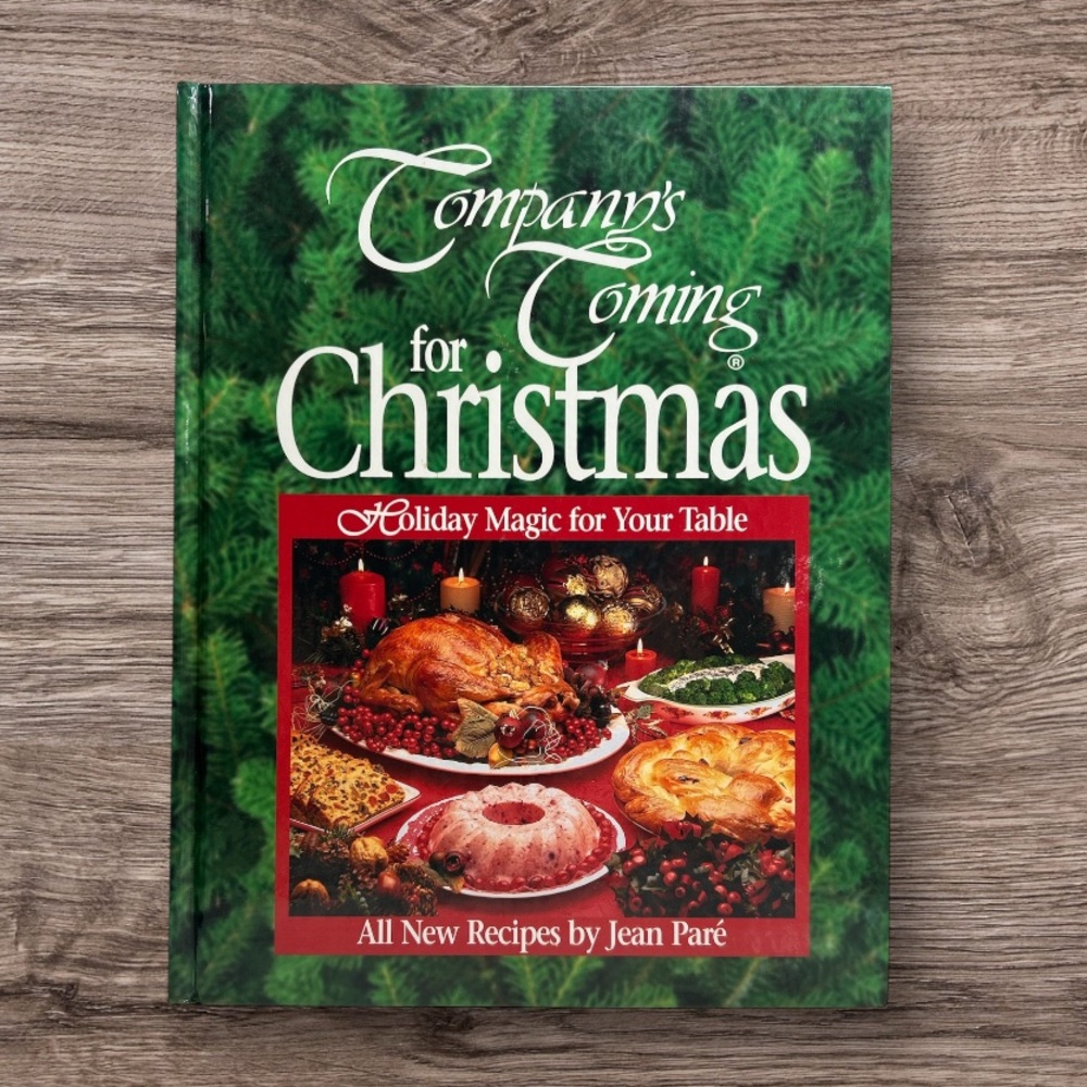 💕 Vintage 1996 Company’s Coming Christmas Hardcover Cookbook by Jean Paré